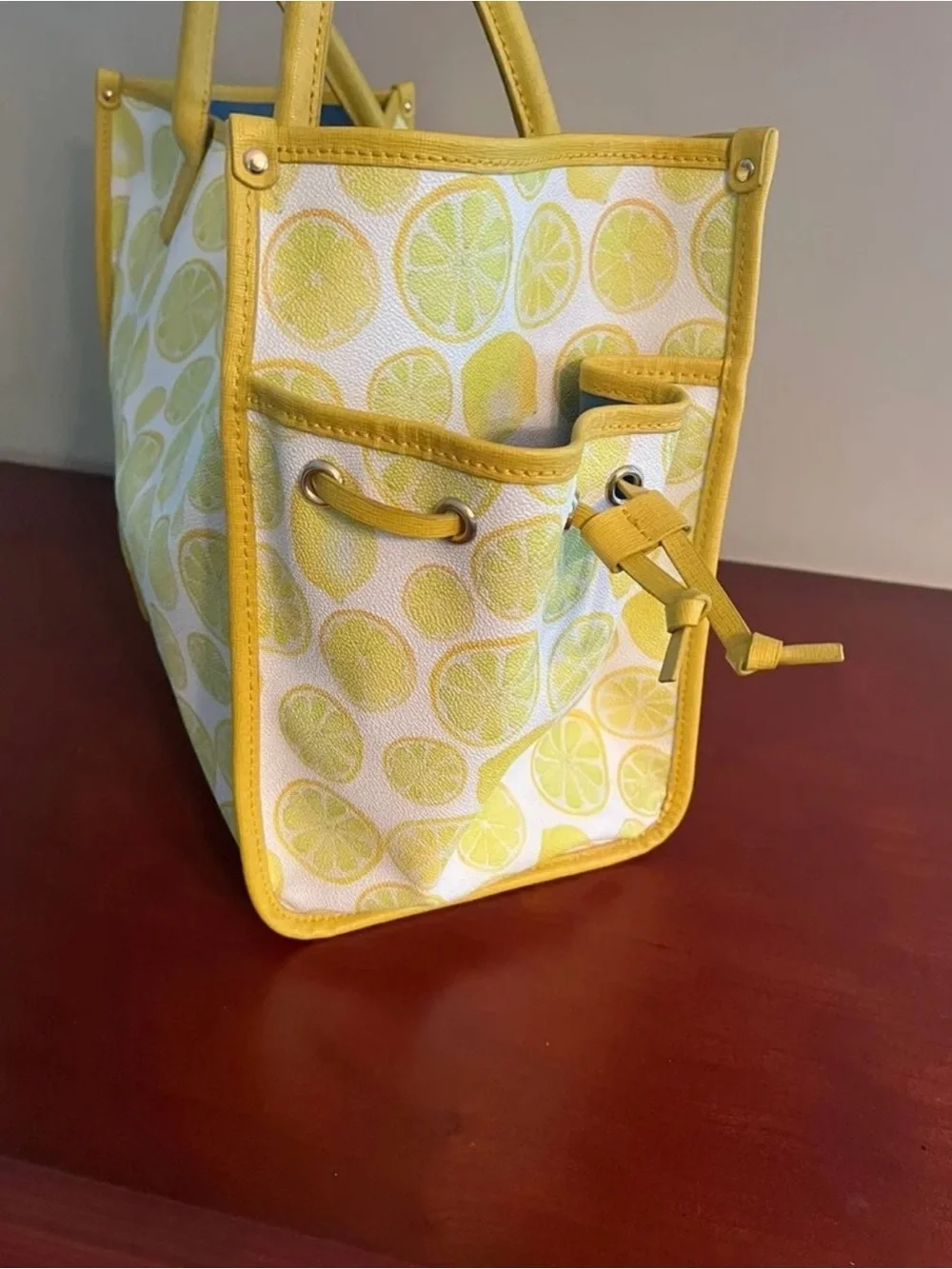 Dooney & Bourke Yellow Lemon Print Tote
